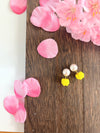 Vitamin color yuzu color Earring | Mizuhiki | Handmade in Japan